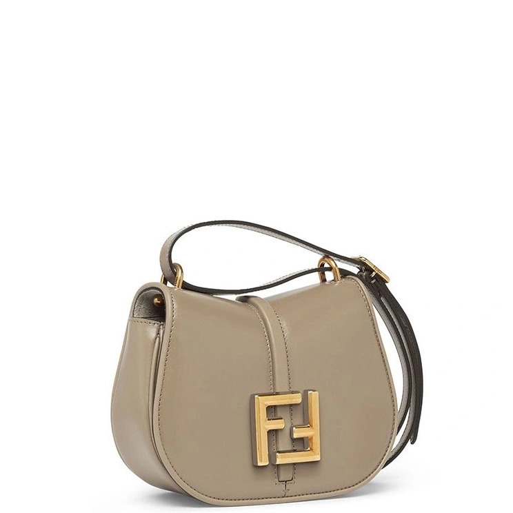 Affordable C'mon Leather Calf Mini Fendi In Bag Grey 0815